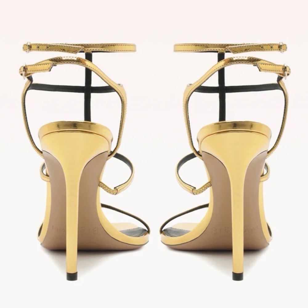 NIB [Alexandre Birman] Amanda 100 Golden Heel Stilettos Women's Multiple Sizes - Picture 5 of 16